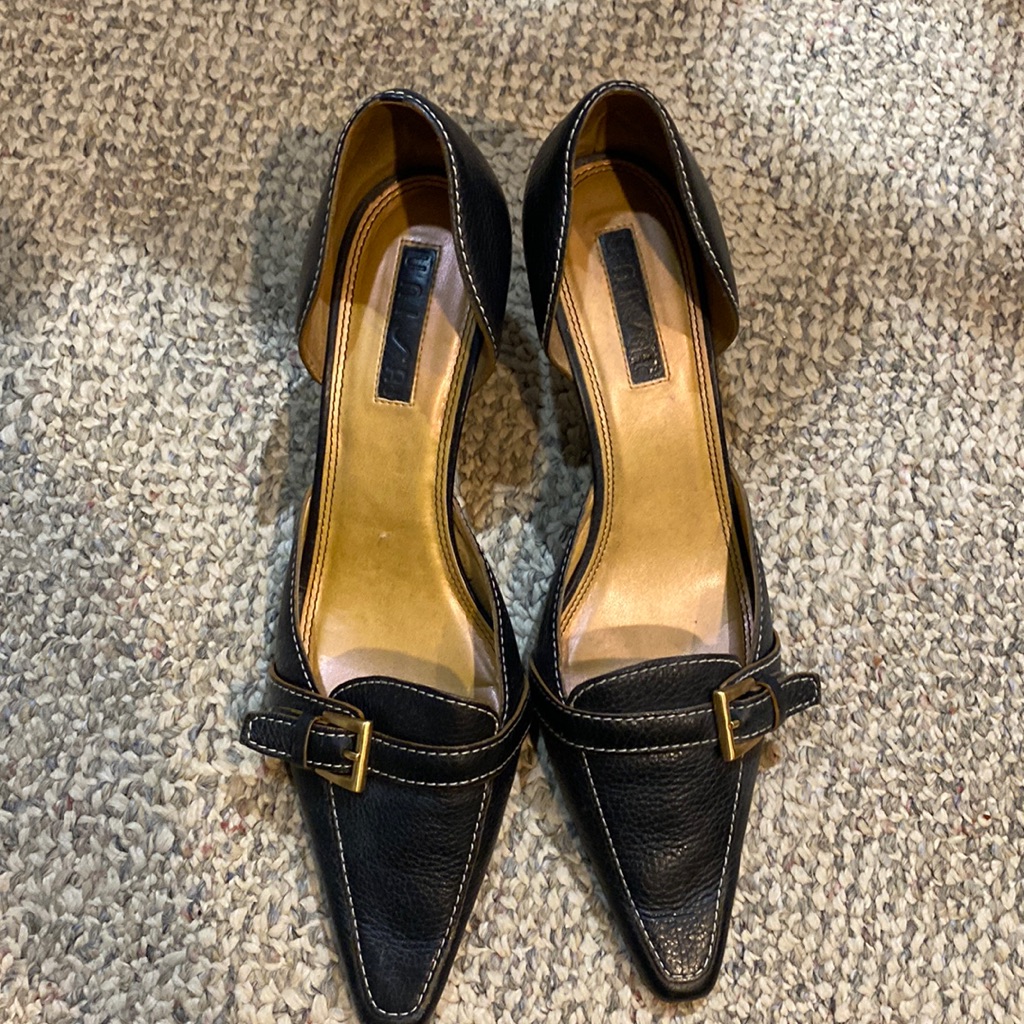Unisa Black Leather Pump Size 9